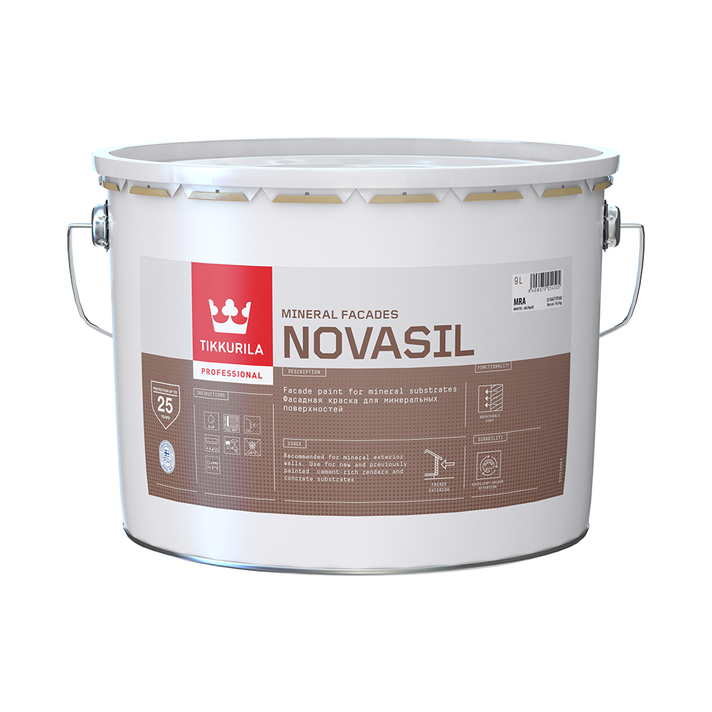 Фарба TIKKURILA Novasil, база LAP білий 9 л 14,2 кг